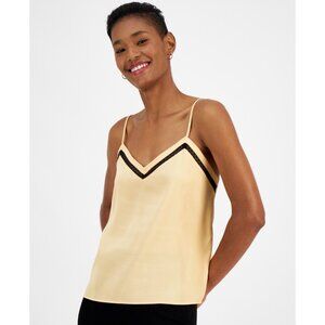 BOSS Orange Women's Berice Lace-Inset Camisole Orange Size L MSRP $88